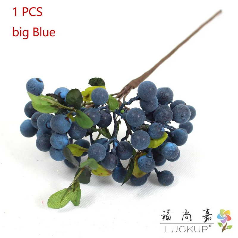 big Blue 1 шт. красивый Искусственный Буш Берри букет пена цветок украшение дома F176 - Цвет: big Blue