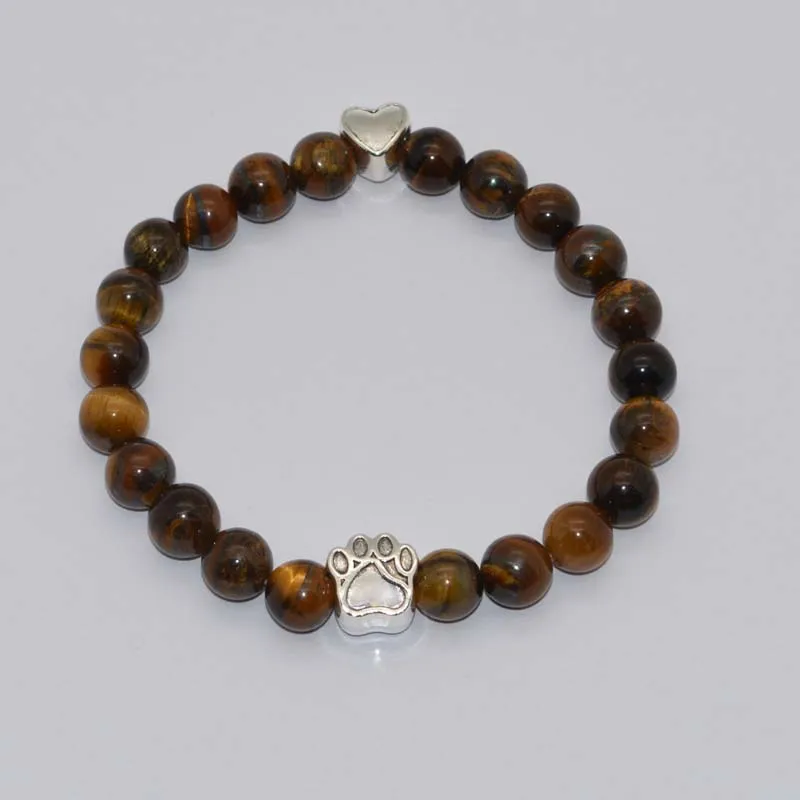 Новый дизайн ювелирный браслет ручной работы 8 мм диаметр тигровый глаз бисер