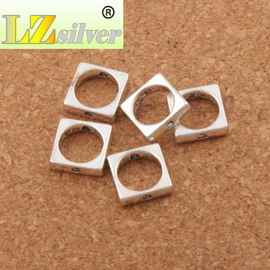

Open Square Round Bead Frame Charm Beads 11.2x11mm 35PCS Zinc Alloy Pendants Jewelry DIY L761