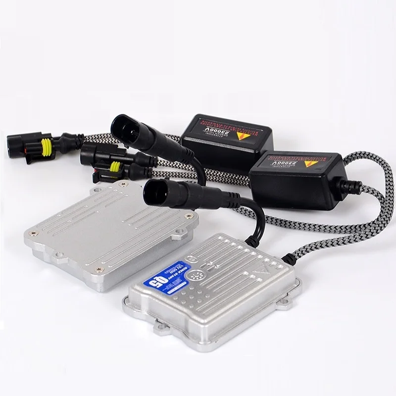 2 5 дюймов черные HID линзы проектора bi Xenon Retrofit Kit 55 Вт AC Быстрый старт Балласт H1