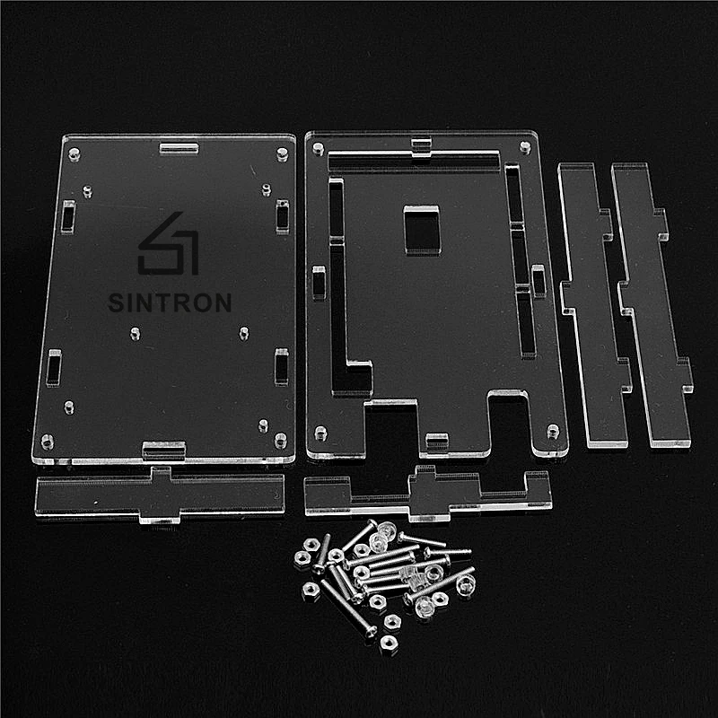 [SINTRON] Acrylic Shell Enclosure Transparent Box Clear Cover Compatible for Arduino MEGA 2560 With Instructions | Электроника