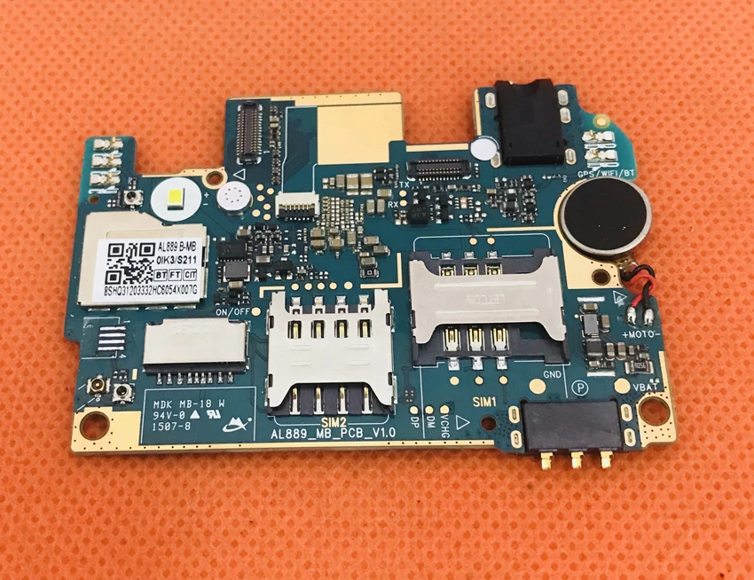 Бывшая в употреблении оригинальная материнская плата 1G ram+ 8G rom материнская плата для Lenovo A858 MTK6732 четырехъядерный процессор
