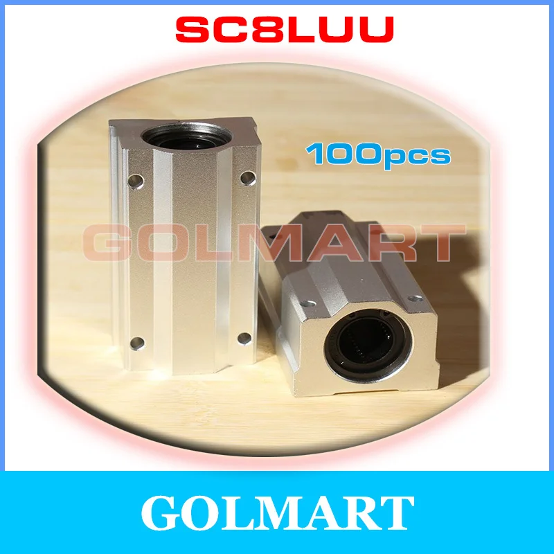 100 шт. линейный подшипник Kugellager linearllang Linearschlitten SC8LUU SCS8LUU 8 мм линейная