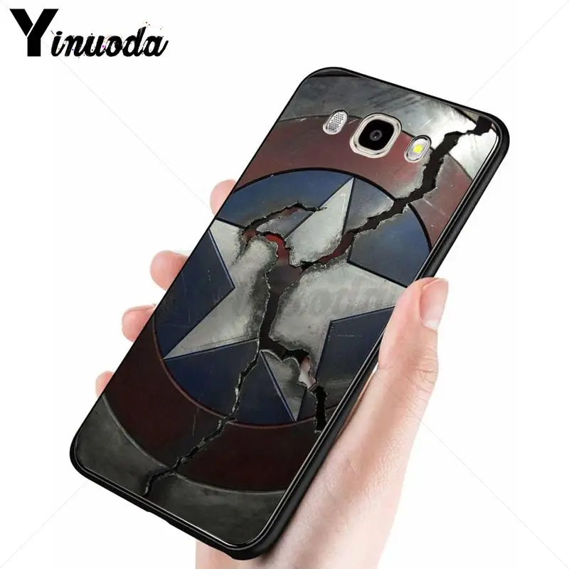 Yinuoda супергерой marvel Капитан Америка защитный чехол для телефона Samsung Galaxy j6plus j7 prime