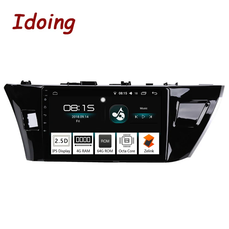Idoing 10 2 &quot4G + 64G 2.5D 8 Core 1Din автомобильный Радио Android 0 мультимедийный плеер подходит