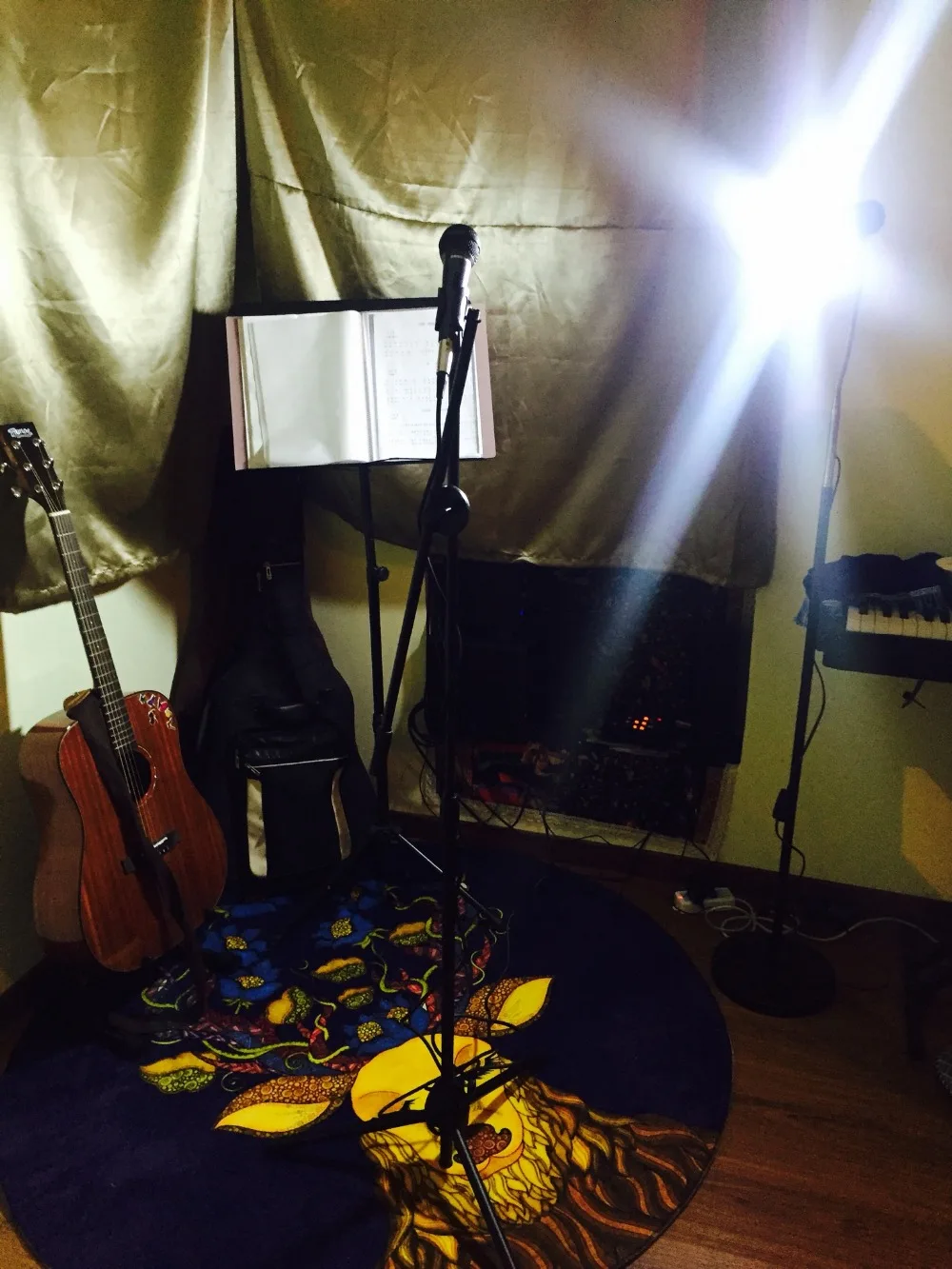 Новый дизайн круглый ковер с синим оленем коврик для спальни прикроватный милый