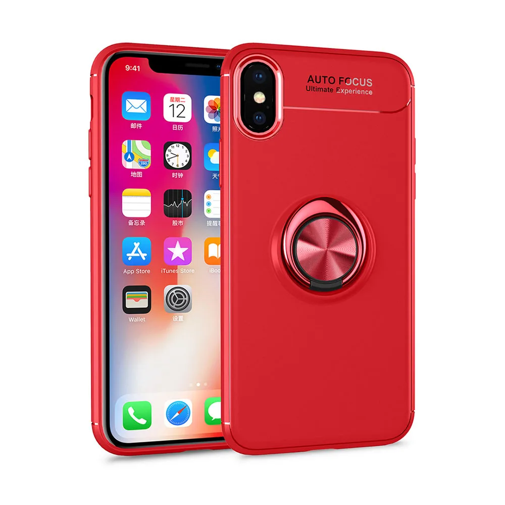 Чехол для iPhone XS Max ТПУ Скрытая подставки с Автомобиля Магнит чехол Apple телефон MAX