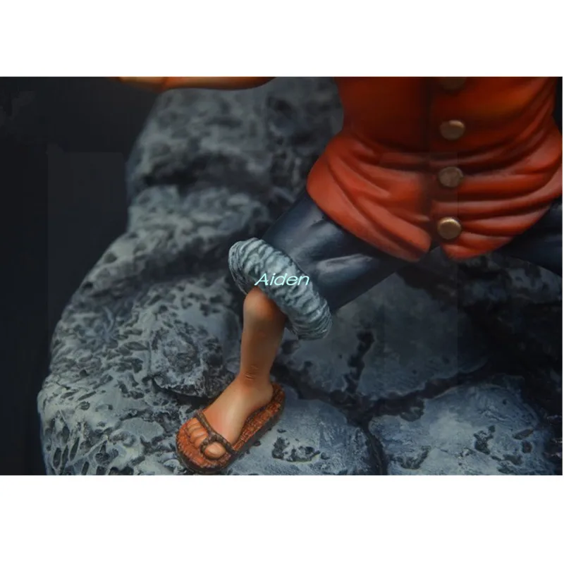 10-дюймовая цельная статуя соломенной шляпы Пираты бюст драка Луффи Blueno