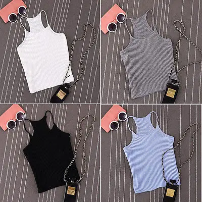 Модный женский летний жилет топ блузка без рукавов повседневные майки футболка