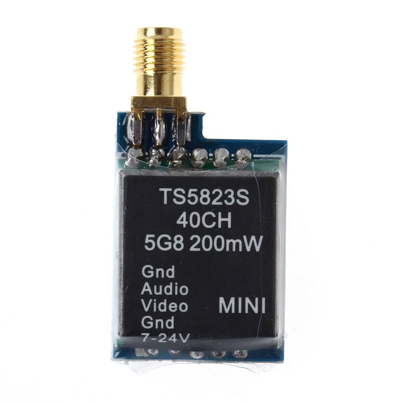 Модернизированный TS5823S 40CH 5 8G 200mw Телеметрия аудио Vidio беспроводной AV TX передатчик