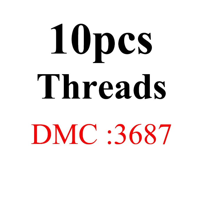 1.2m10pcs-DMC3687 Золотое панно, DMC3350-3733 Multcolor 10 шт/партия 1,2 м длина нить крестиком Хлопок Шитье, моток пряжи вышивка нить наборы - Цвет: 1.2m10pcs-DMC3687