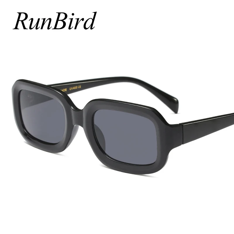 RunBird новые модные Квадратные Солнцезащитные очки женские роскошные брендовые