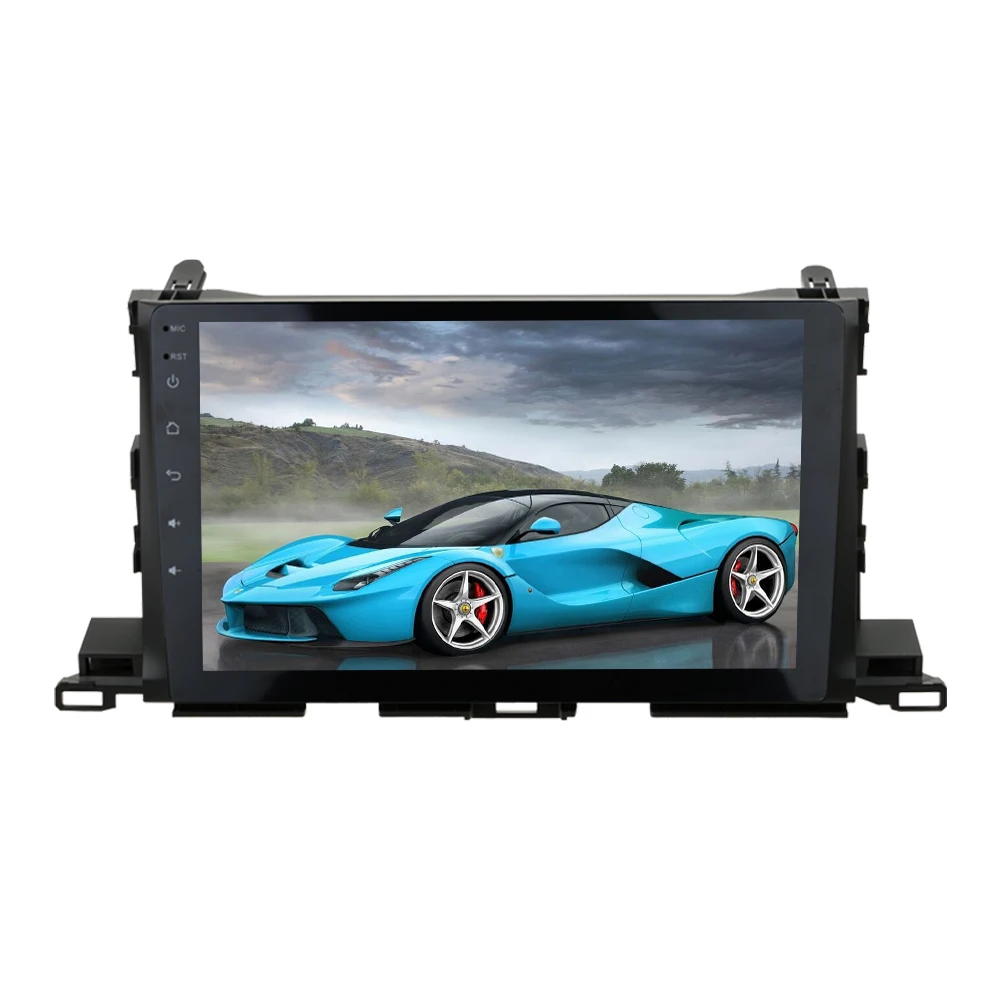 Sinosmart Автомобильный GPS навигатор радио для Toyota Highlander 2009 2019 2.5D IPS/QLED экран 8 ядер DSP