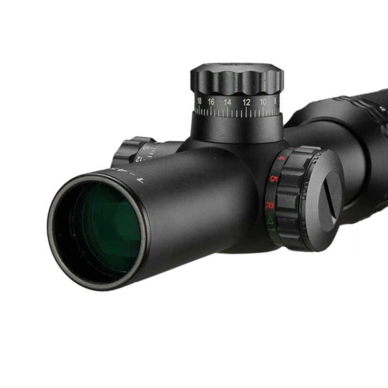 Прицел для винтовки FIRE WOLF Silver 1 4X24E охотничий прицел с креплениями AK AR15|rifle scope|hunting