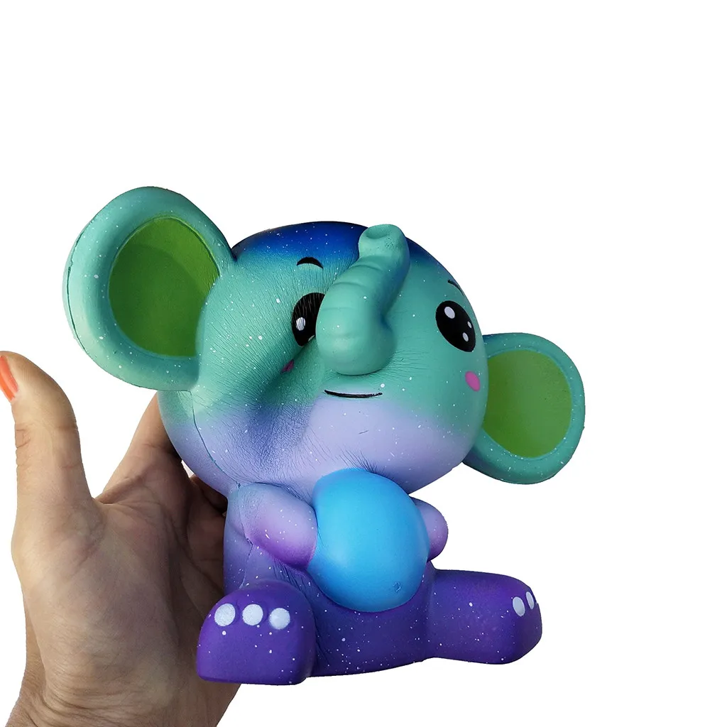 Мягкие игрушки Skuishy animals Jumbo Cute Elephant Squishies ароматический крем супер мягкие