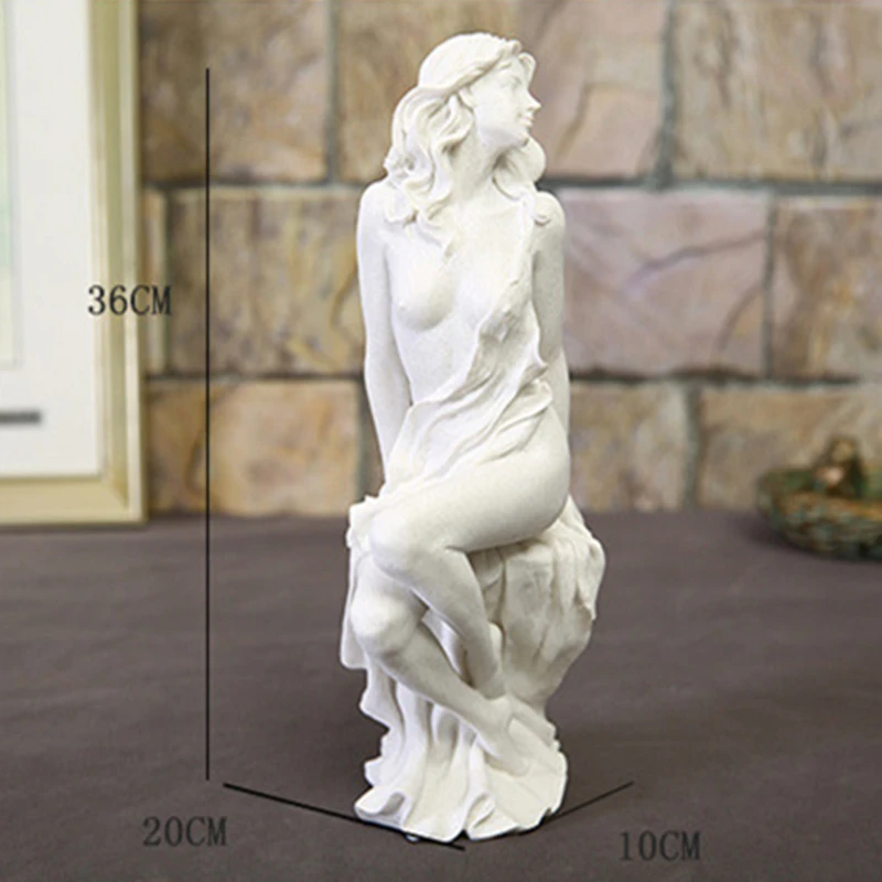 Буф домашний декор модные абстрактные белый песчаник красота статуи украшения