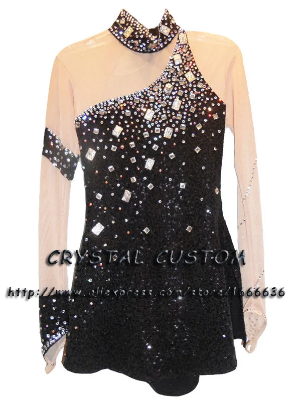 

2016 Custom Ice Skating Dresses For Women Graceful New Brand Figure Skating Dress For Competition DR2759