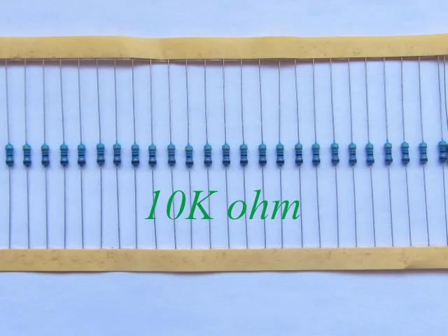 100 шт. RoHS бессвинцовый металлопленочный резистор 1/4 Вт 10K Ом 10KR 1% точность