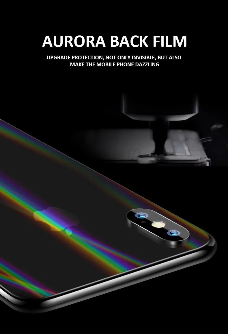 Aurora laser Hydrogel Back Film For Xiaomi MI 8 Lite MI8 Pro MIX 3 Xiomi MI8 9 SE Clear TPU Protection Film back Cover not Glass