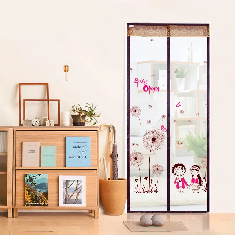 1Pcs Durable Summer magnetic soft gauze mesh Prevent Mosquito Kitchen Window bedroom Magnetic Curtains tulle window door screen | Дом и сад