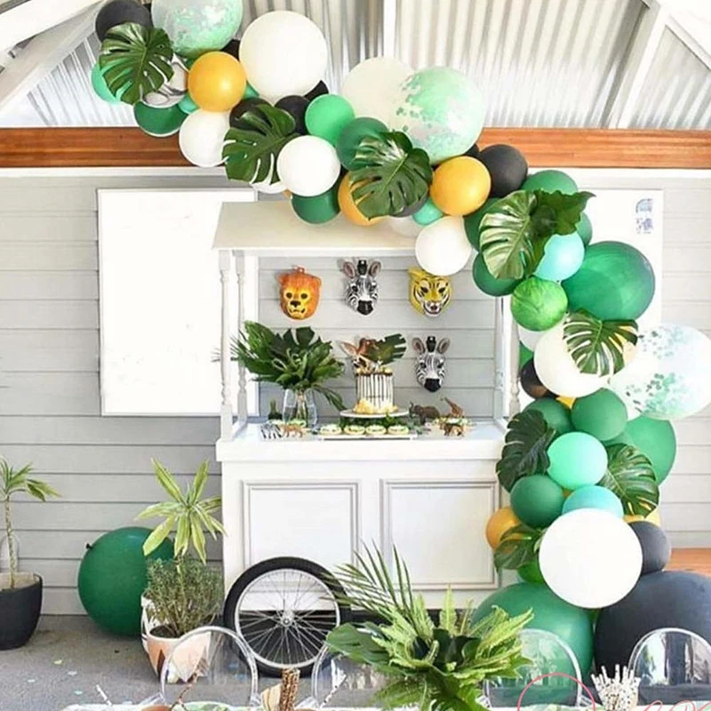 Baby Shower воздушные шарики в форме животных на день рождения джунгли вечерние для