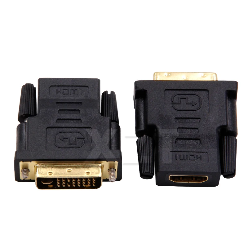 1 шт на 24 5 pin DVI Мужской к совместимому с HDMI Женский M-F адаптер конвертер для HDTV