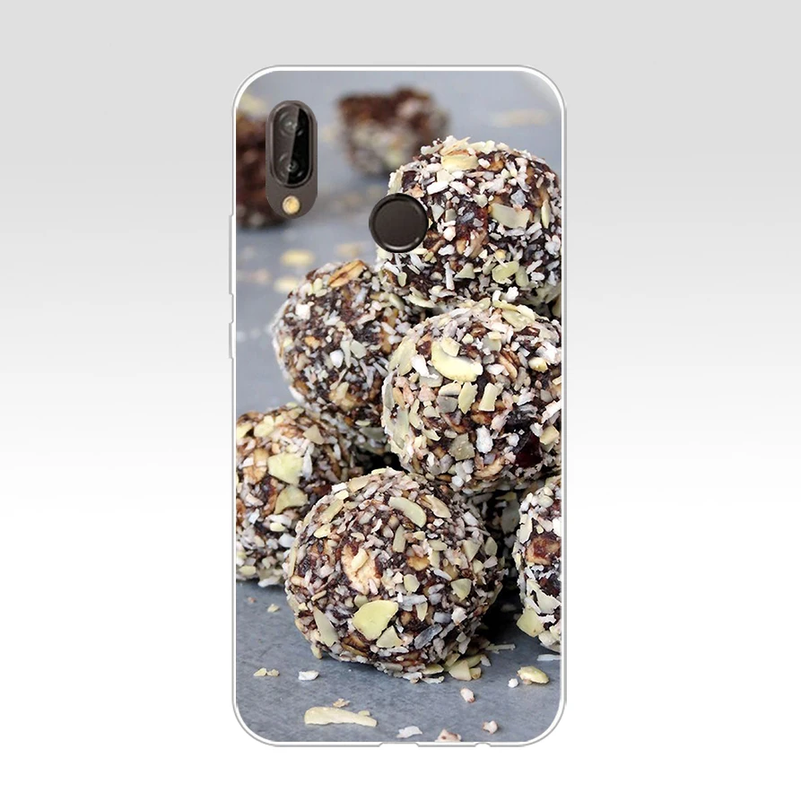 Мягкий силиконовый чехол для huawei Nova 3 3i p smart 261AQ oreo печенье пицца арбуз чипсы