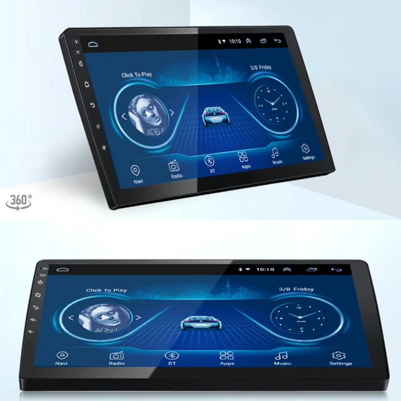Автомобильный мультимедийный плеер 1G + 16G 2.5D экран 10 1 дюймов Android 8 система для Toyota