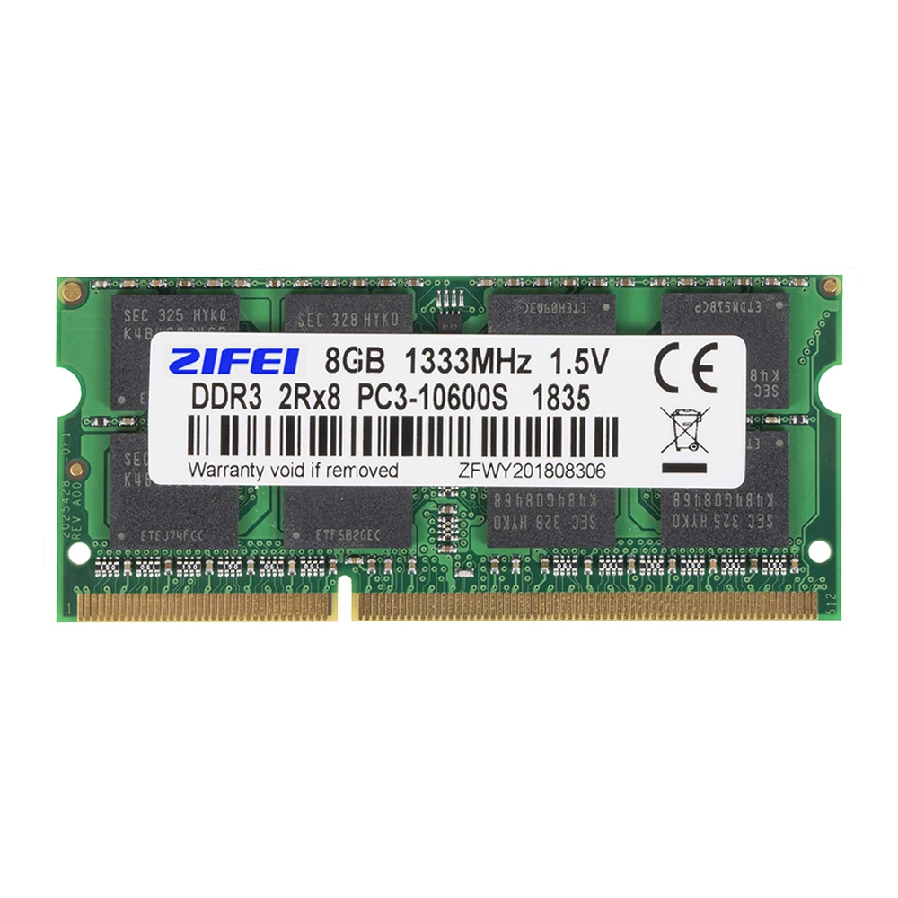 Оперативная память ZIFEI DDR3 ОЗУ 4 ГБ 8 1333 МГц 1600 1866 1 5 В и 35 в для ноутбука so