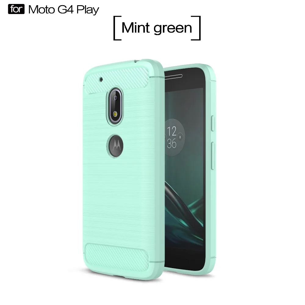 Для Moto G4 Play чехол тонкий прочный Панцири ударопрочный гибридный Мягкий