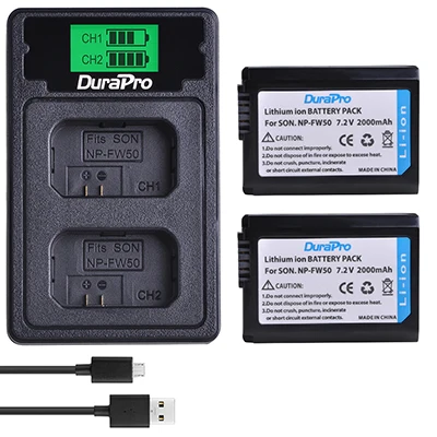 2 Battery Set Комплект из 2 предметов NP-FW50 NP FW50 FW50 Батарея+ ЖК-дисплей Зарядное устройство для sony A6000 NEX-7 NEX 5N F3 NEX-3D NEX-3DW NEX-3K NEX-5C Альфа 7R II Камера - Цвет: 2 Battery Set