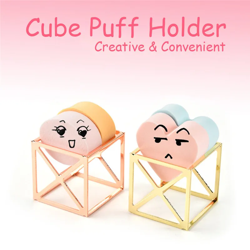 SAIANTTH Rubik's Cube Puff стенд для макияжа Губка для яиц пуховка стойка для хранения красоты макияж яйцо сушка яйцо кронштейн косметический инструмент держатель