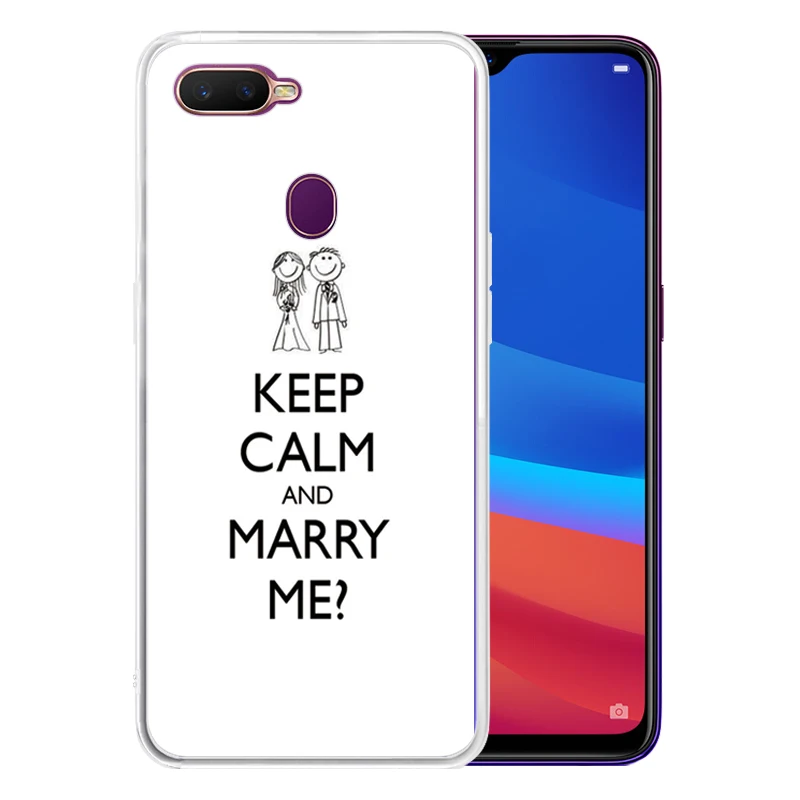 Мягкий силиконовый прозрачный ТПУ чехол для OPPO A11X A5 A9 2020 A3 A1 A83 A77 A59 A7X A57 с надписью