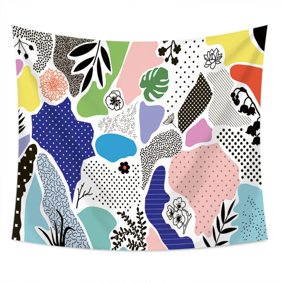 SOFTBATFY 2019 растительный гобелен зеленые листья настенный художественный домашний