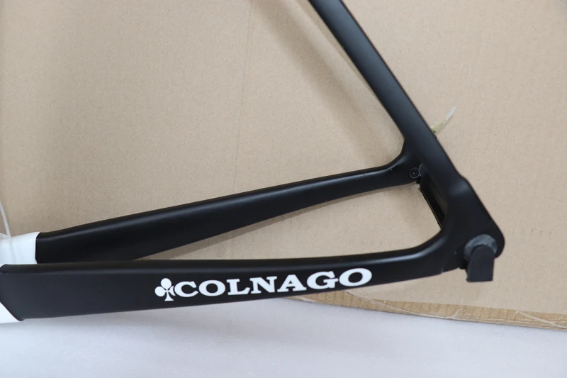 Новейшая рама Colnago C64 карбоновая рама для шоссейного велосипеда Рама для гоночного велосипеда белый черный цвет