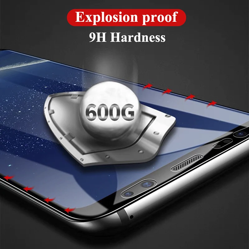 3D изогнутое защитное стекло Защита экрана для Samsung Galaxy S8 S9 S20 S21 Ultra S 21 Plus Note 8 9 20 армированное закаленное