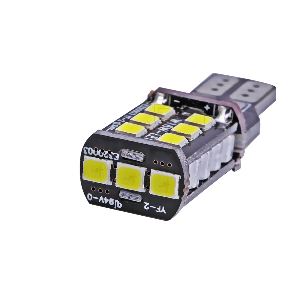 Новый супер яркий! Светодиод T10 Canbus t10 15 светодиодов 2835 smd без ошибок CANBUS 12 в 24 В DC SMD