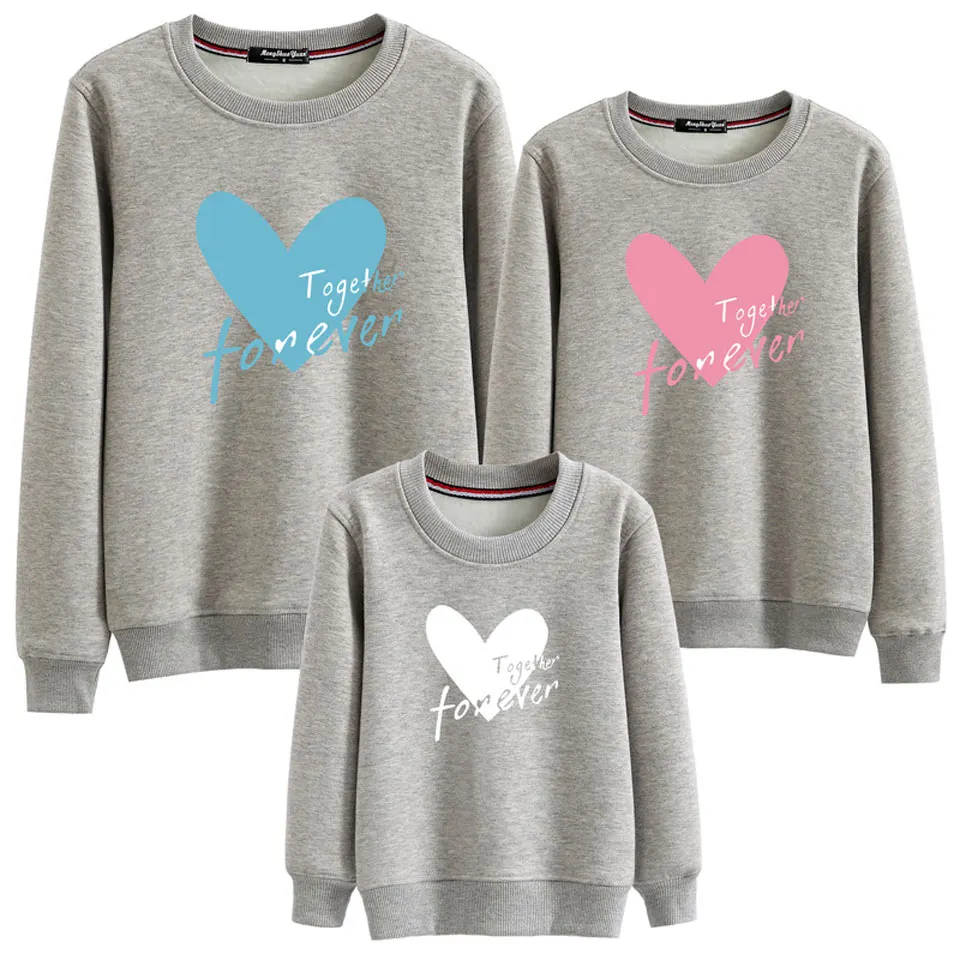 Одинаковые наряды для семьи футболки с длинными рукавами из хлопка мамы папы и