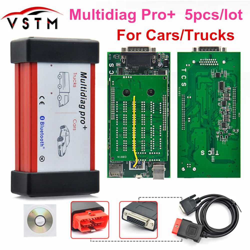 5 шт./лот Multidiag Pro программное обеспечение 2015.R3/2016.R1 с Keygen Blutooth/No Bluetooth сканер