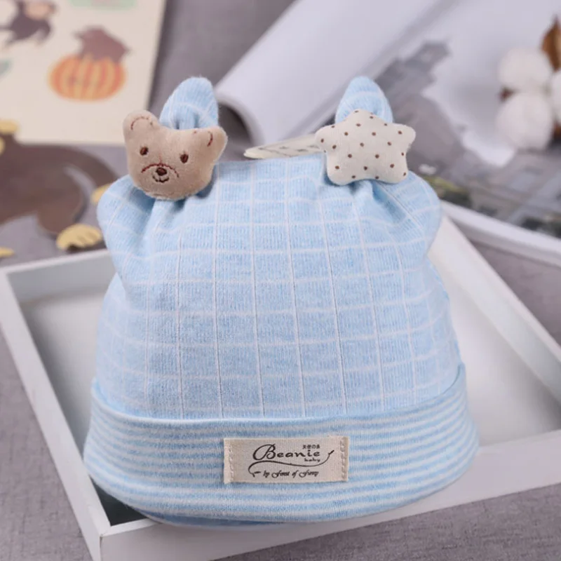 Милые детские шапки с ушками на осень и зиму Детские аксессуары изображением