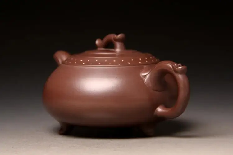 2018 Yixing Zisha горшки Ван хунхуан мастер работает игривый трехфутовый бамбуковый