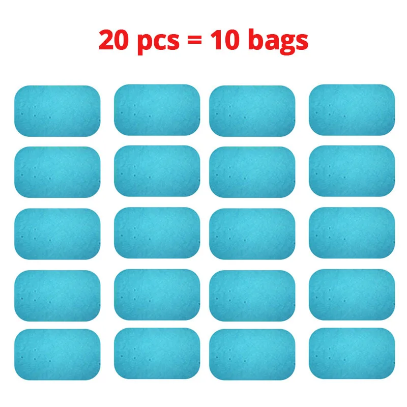 20pcs EMS стимулятор гелевые подушечки из АБС-пластика гель Стикеры брюшной Фитнес массажер гидрогели гелевая повязка для мышц аксессуары для тренеров - Цвет: 20pcs