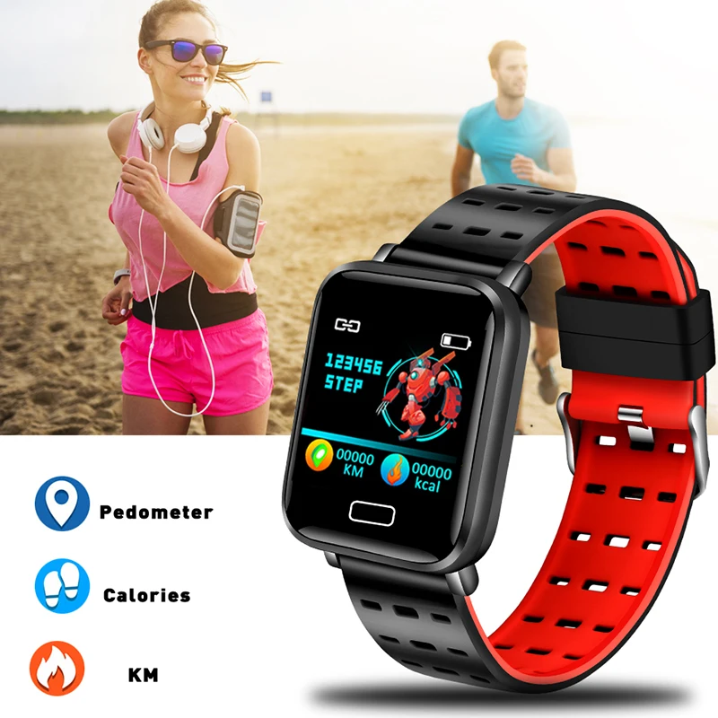LIGE Fitness Tracker Waterproof IP67 Blood Pressure Smart Bracelet Bluetooth Calories Sport Wristband for iOS Android Band | Электроника