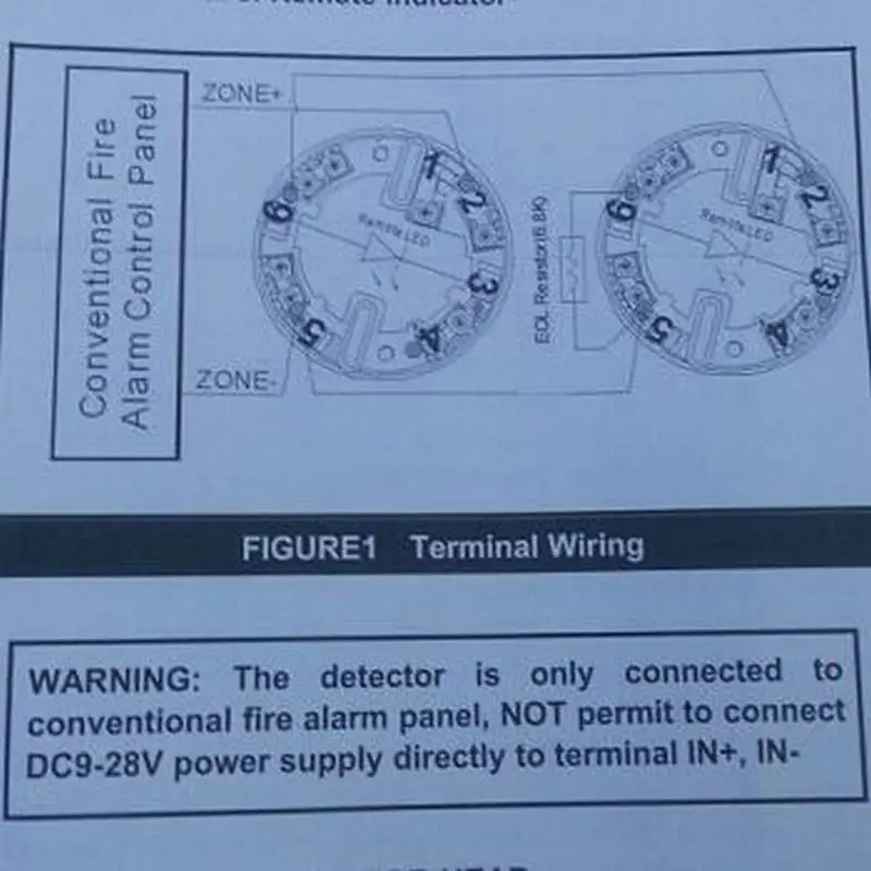Детектор дыма 2 проводной оптический пожарная сигнализация DC9-28V детектор s для