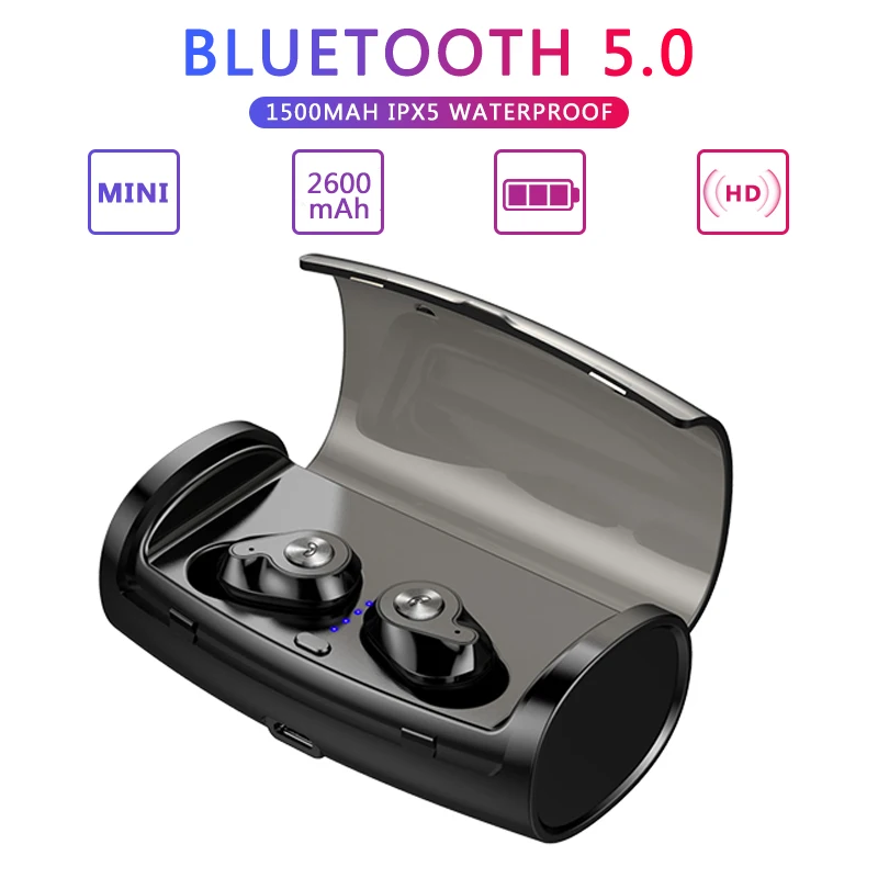 HATOSTEPED Bluetooth наушники беспроводные IPX5 водонепроницаемые 2600 мАч Fone de ouvido