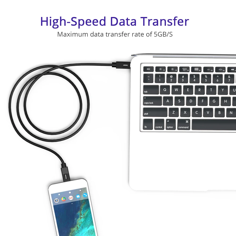 Tronsmart WCP02 настенное зарядное устройство питания 3,0 Беспроводное зарядное устройство 60 Вт Быстрая зарядка зарядное устройство для телефона MacBook зарядное устройство для ноутбука