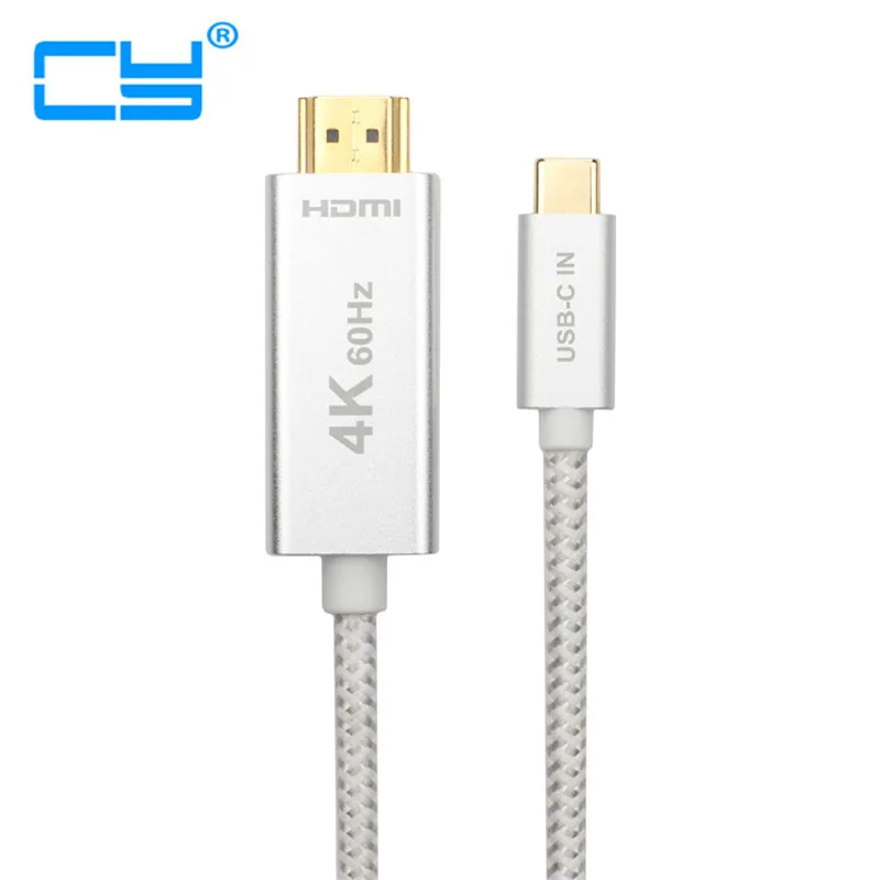 Плетеный 4K * 2K 3D 60Hz 3 фута 6 футов 10 USB 1 type-c USB-C male To HDMI HD адаптер кабель hdmi usb type C м 2 |