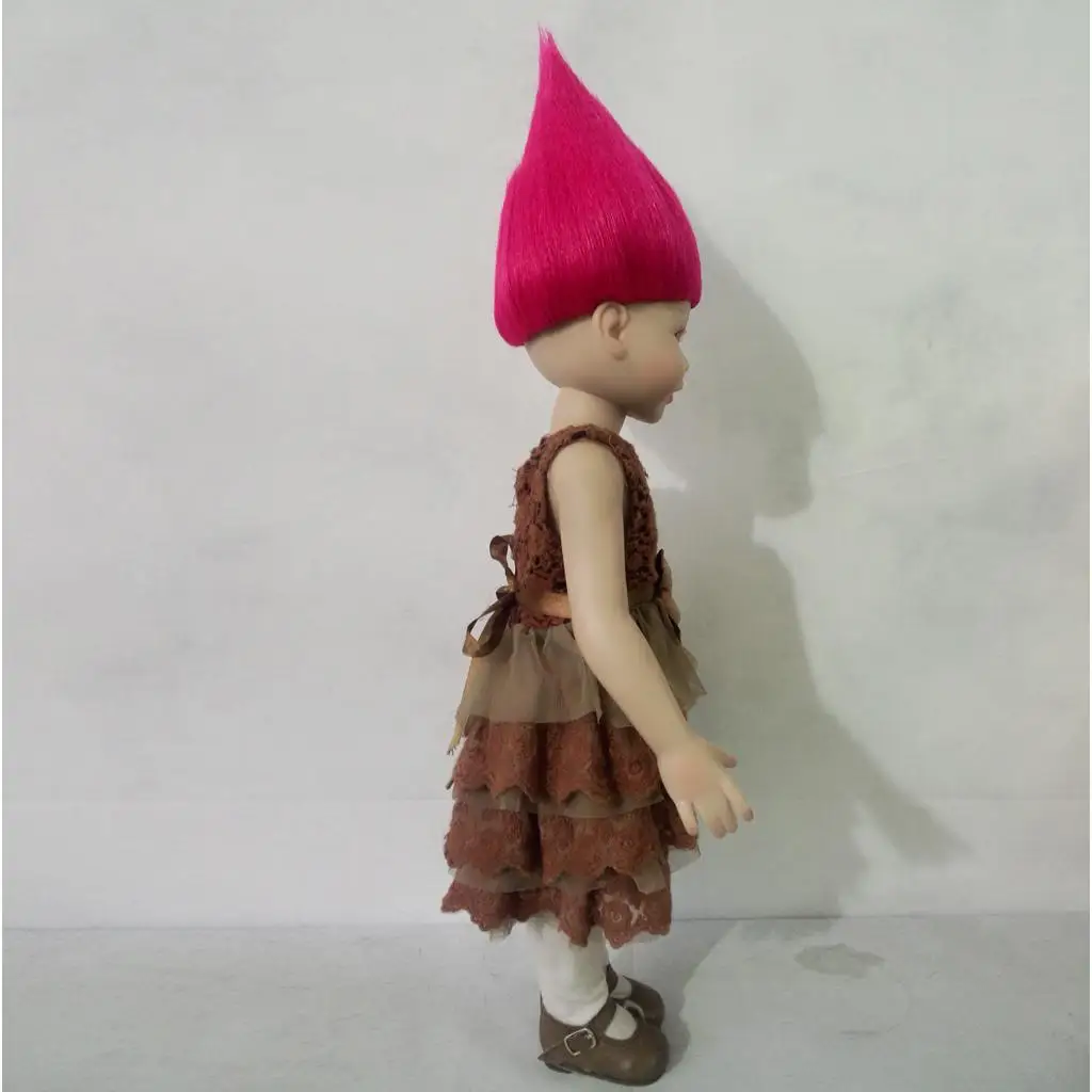 Модный парик для кукол 15 см волосы в стиле троллей куклы 18 дюймов принадлежности