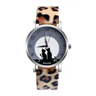Женские Аналоговые кварцевые часы с леопардовым принтом из искусственной кожи, 2020