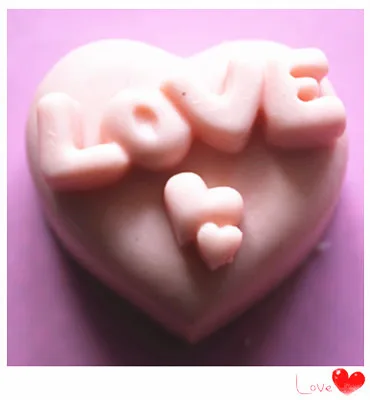 Силиконовая форма для мыла в виде сердца | Дом и сад